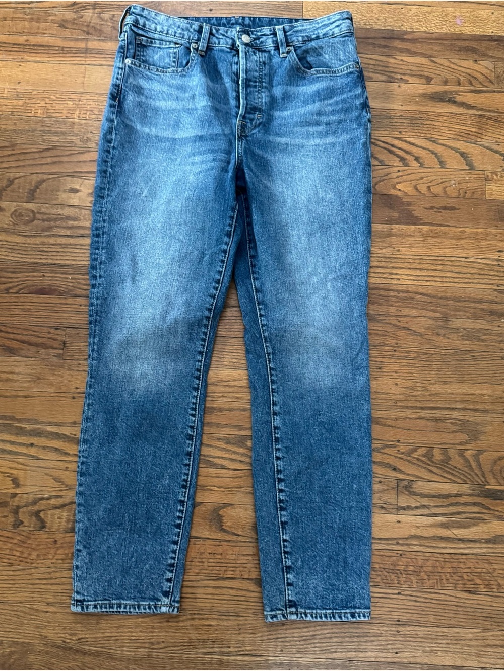 H&M Blue High-Rise Mom Jeans 10